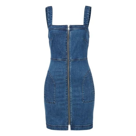 SEED HERITAGE Denim Zip Up Mini Dress RRP$130 - Picture 5 of 15